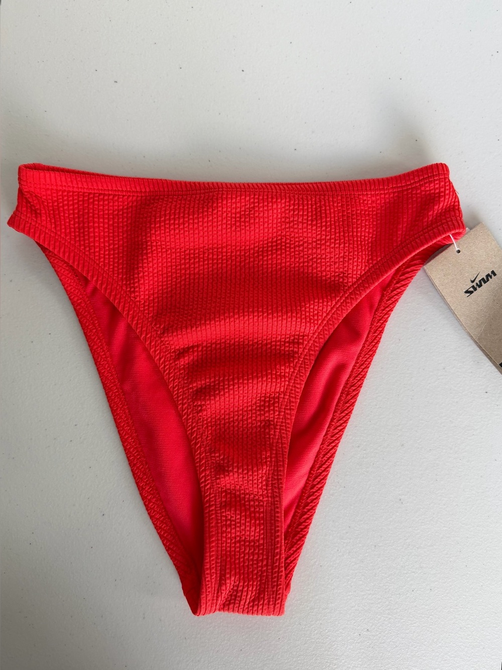 Nike Elevated Essential High Waist Swim Bottoms Red Size S NWT